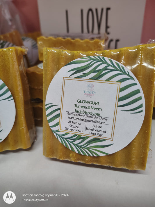 "Glowgurl Tumeric facialbars"