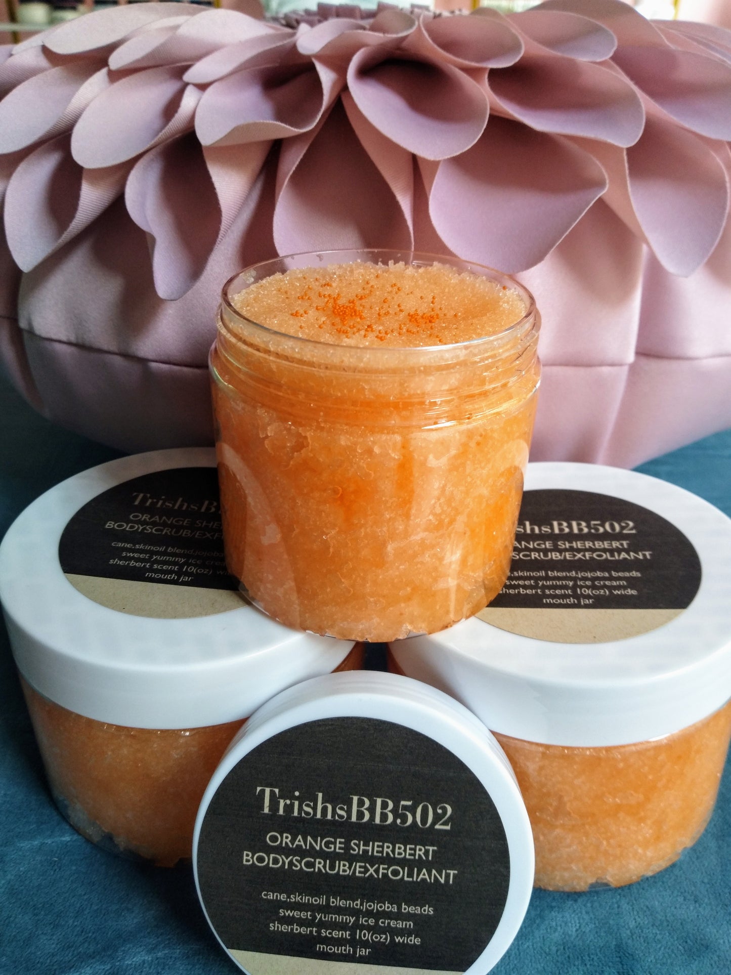 "ORANGE SHERBERT" MOISTURIZING BODYSCRUB EXFOLIANT